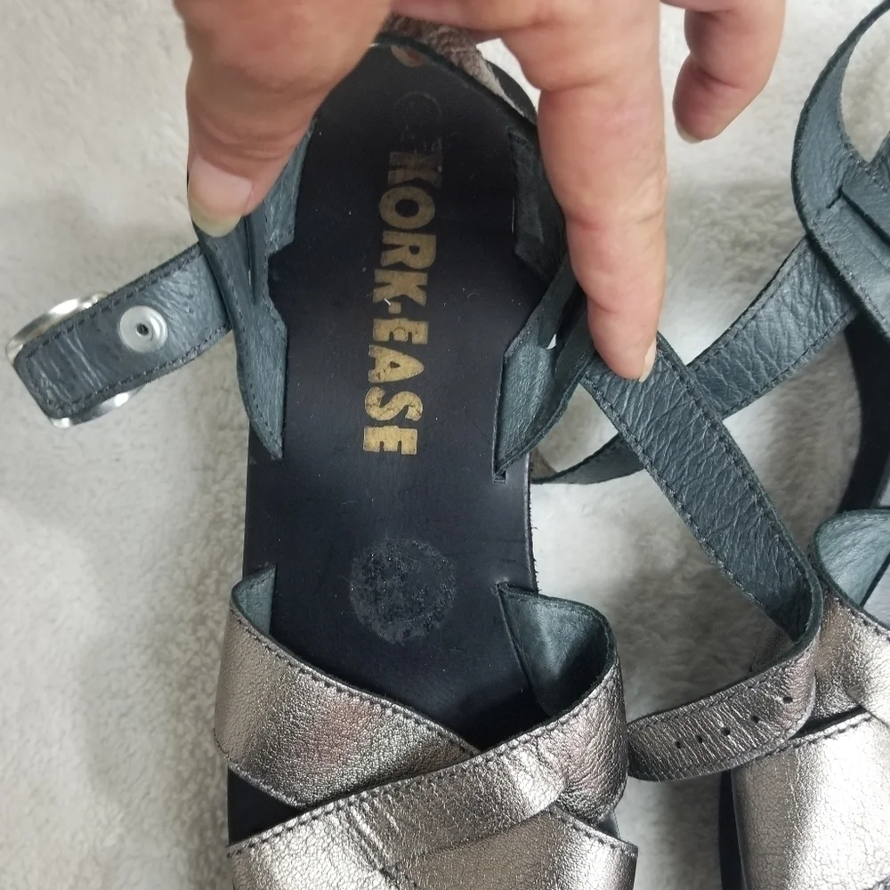 Kork-Ease Pewter Metalic sandal